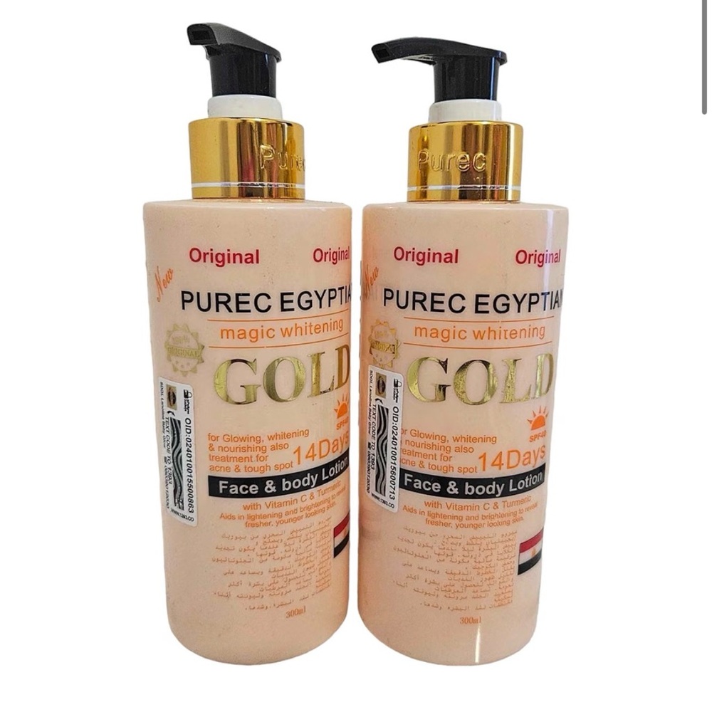 Purec Egyptian Magic Whitening Gold Face & Body Lotion SPF40 Vitamin C 300ml